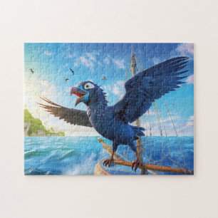 Puzzle Corbeau en voyage à la voile dans les mers du Sud