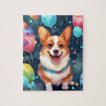 Corgi Chien d'Anniversaire