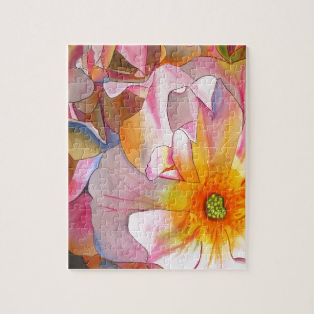Puzzle Cornelia rose rose rose pastel (Vertical)