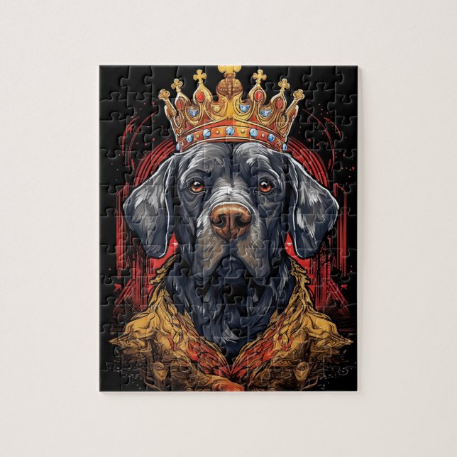 Puzzle Coronation royale roi Charles Chien drôle Jigsaw P (Vertical)