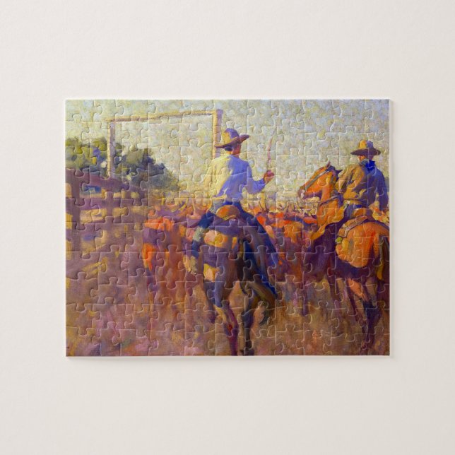 Puzzle Corral Dust par Maynard Dixon (Horizontal)