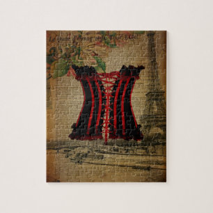Puzzle corset de cru de fleur de Tour Eiffel de Paris