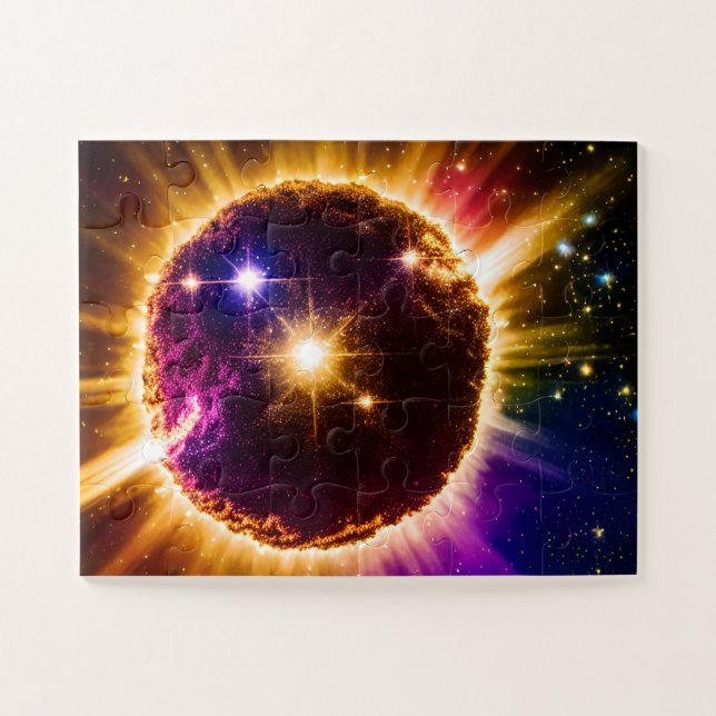 Puzzle Cosmic Purple U.F.O. Voler dans l'univers Extraord (Horizontal)