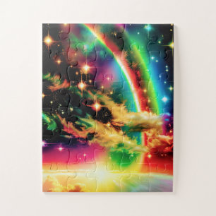 Puzzle Cosmic Rainbows Magique Imaginaire Amusant Espace 