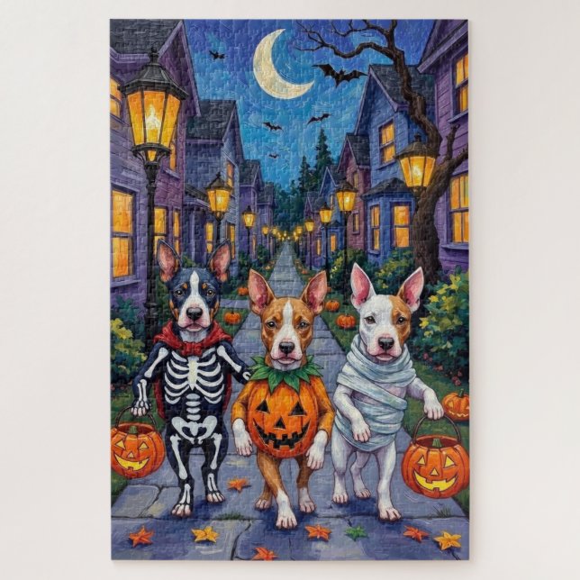 Puzzle Costumes d'Halloween de Bull Terrier (Vertical)
