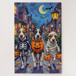 Puzzle Costumes d'Halloween pour chiens Terrier de la bai