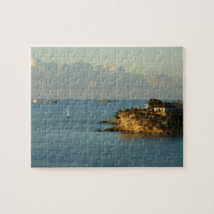 Puzzle Côte d'Antiguan Beau paysage marin de l'île
