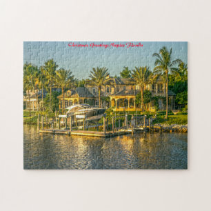 Puzzle Côte de Naples en Floride. Vœux de Noël