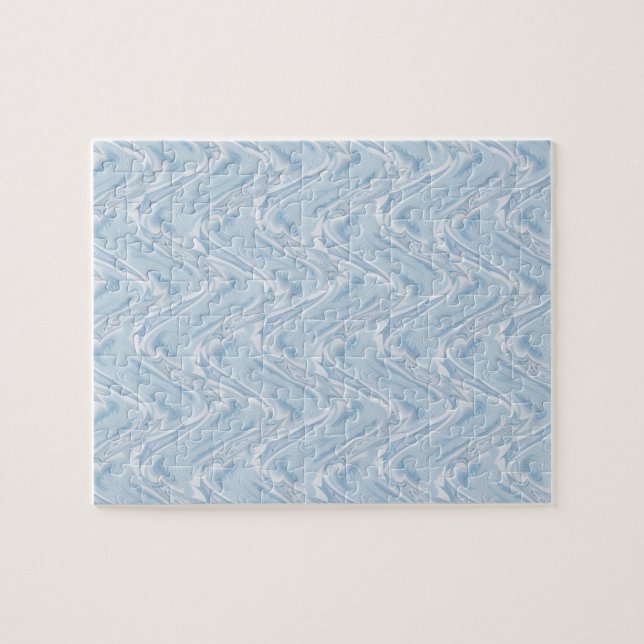 Puzzle Coton Bonbons Bleu Abstrait (Horizontal)