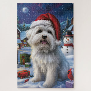 Puzzle Coton De Tulear Winter Wonderland Christmas Joy