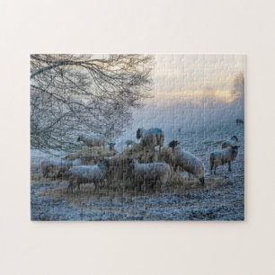 Puzzle Cotswolds en hiver