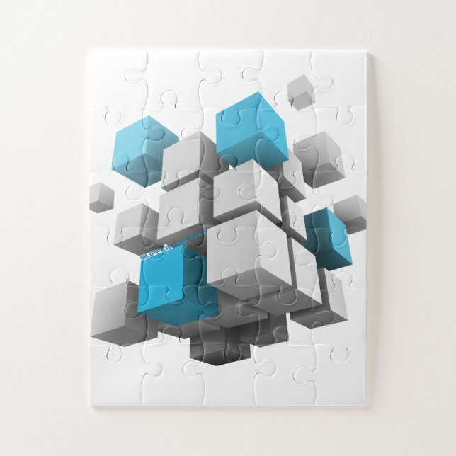Puzzle Coubes 3D SlipperyJoe carré 3D (Vertical)