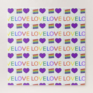 Puzzle Couche arc-en-ciel Coupe de gâteau LGBT Gay pride 