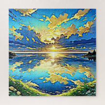 Coucher de soleil à couper le souffle au-dessus de
