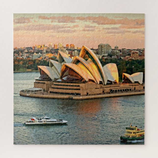 Puzzle Coucher de soleil à l'Opéra de Sydney - 20x20 - 67 (Vertical)