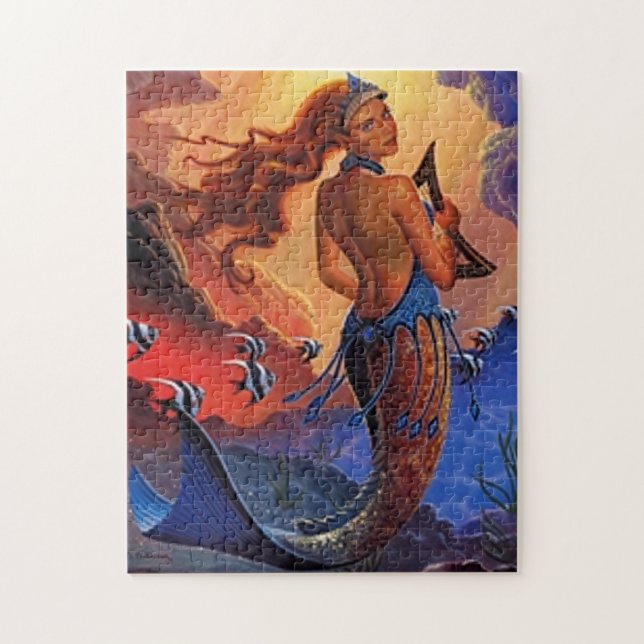 Puzzle Coucher de soleil de Mermaid (Vertical)