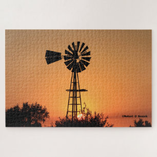 Puzzle Coucher de soleil doré du Kansas