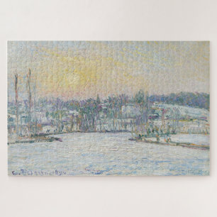 Puzzle Coucher de soleil enneigé à Bazincourt – Camille P