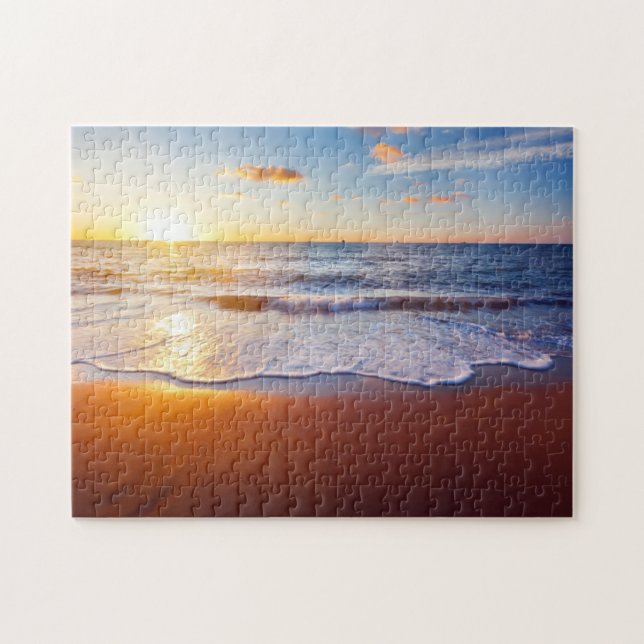 Puzzle Coucher de soleil et plage (Horizontal)