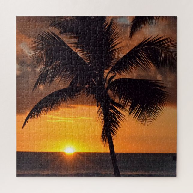 Puzzle Coucher de soleil hawaïen - 20x20 - 676 pc (Vertical)