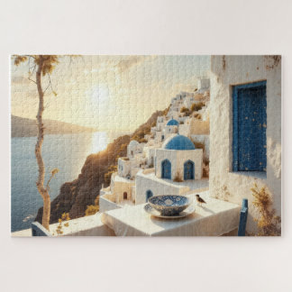 Puzzle Coucher de soleil panoramique en Italie