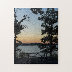 Puzzle Coucher de soleil silhouette de Table Rock