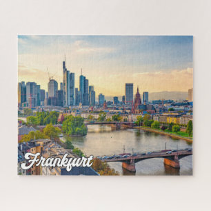 Puzzle Coucher de soleil sur Francfort, Allemagne
