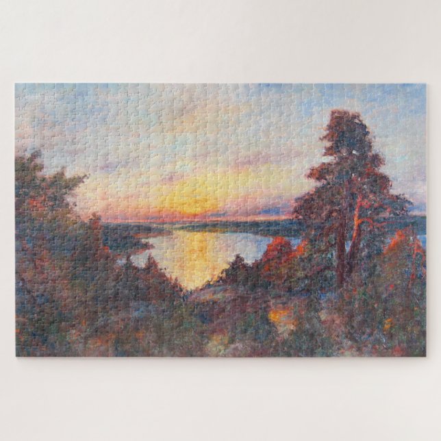 Puzzle Coucher de soleil sur la côte (par Kimon Loghi) (Horizontal)
