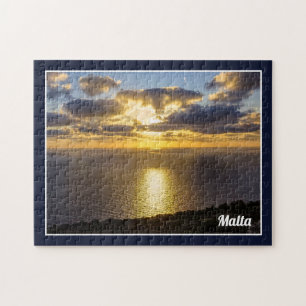 Puzzle Coucher De Soleil Sur La Mer Méditerranée Sur L'Îl