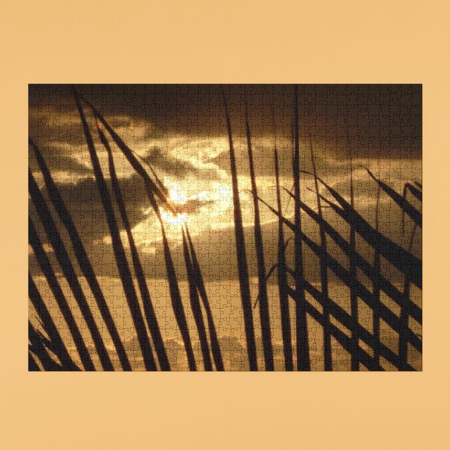 Puzzle Coucher de soleil sur la plage (Sunset at the Beach 1000 Piece Jigsaw Puzzle)