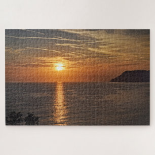 Puzzle Coucher de soleil sur les Cinque Terre, Italie - 2
