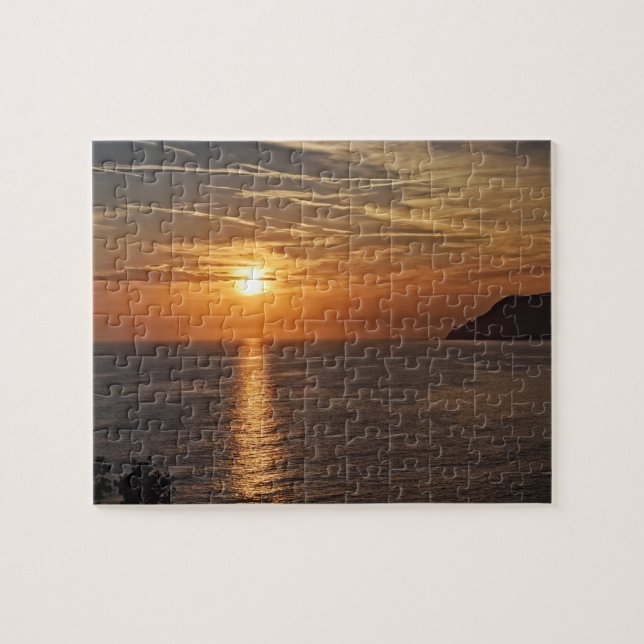 Puzzle Coucher de soleil sur les Cinque Terre, Italie - 8 (Horizontal)