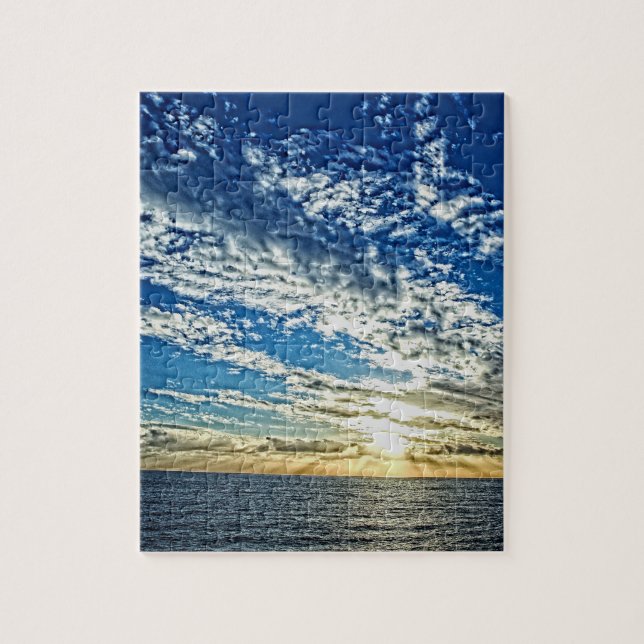 Puzzle Coucher de soleil sur les Cinque Terre Italie - 8x (Vertical)