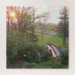 Puzzle Coucher de soleil sur Rainbow Bridge à Grove City