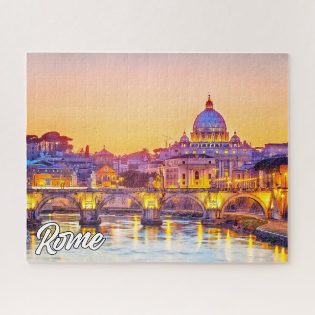 Puzzle Coucher de soleil sur Rome, Italie (Horizontal)
