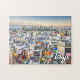 Puzzle Coucher de soleil sur Tokyo, Japon
