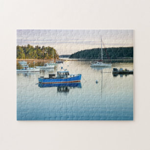 Puzzle Coucher de soleil sur une anse du Maine
