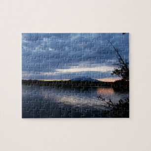 Puzzle Coucher du soleil au-dessus de lac Maine Katahdin