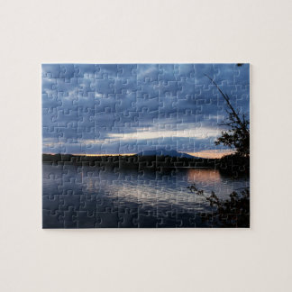 Puzzle Coucher du soleil au-dessus de lac Maine Katahdin