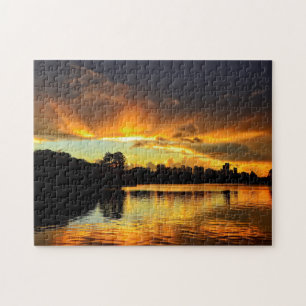 Puzzle Coucher du soleil dans la ville Londrina, Brésil