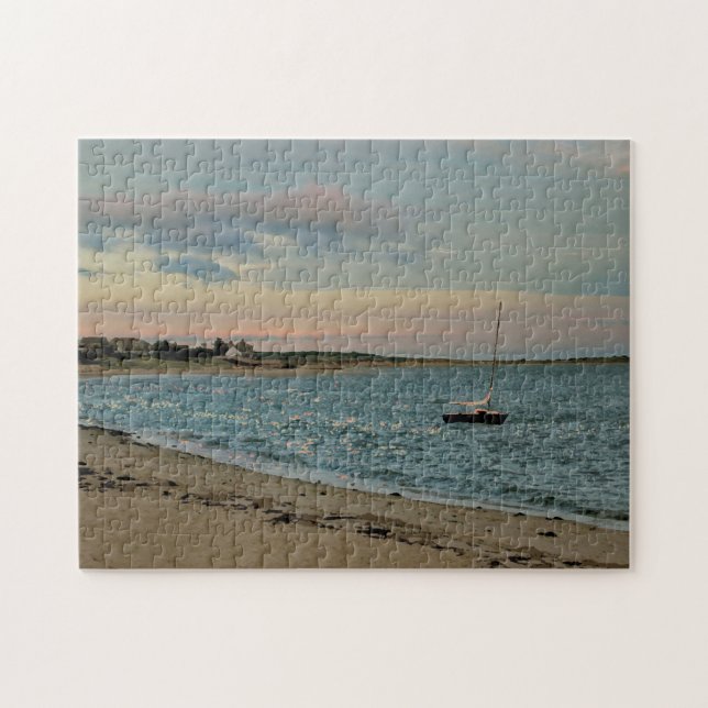 Puzzle - coucher du soleil, plage de crique de (Horizontal)