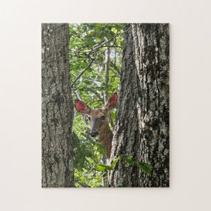 Puzzle Coucou je te vois Casse-tête du cerf
