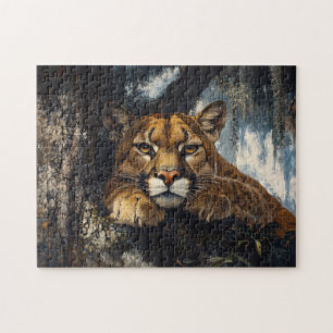Puzzle Cougar majestueux en forêt