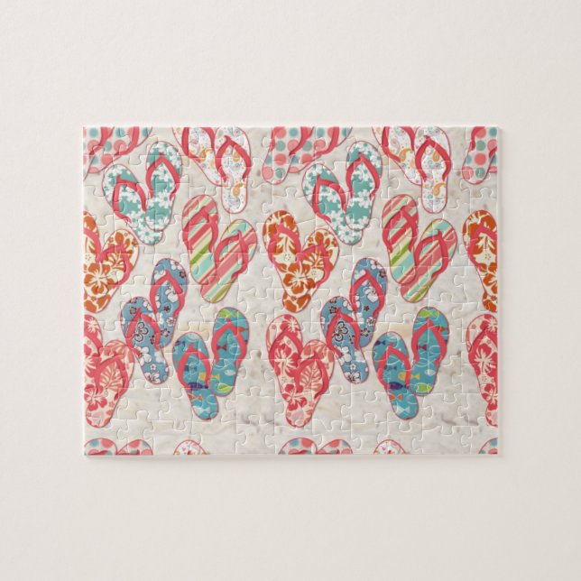 Puzzle Couleur et amusant flip flop été amusant! (Horizontal)