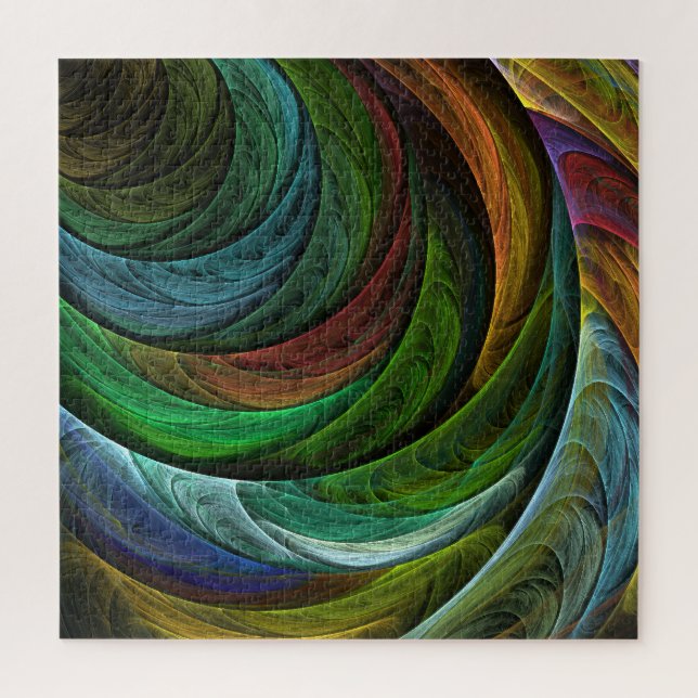 Puzzle Couleur Gloire Moderne Art Abstrait Motif Élégant (Vertical)