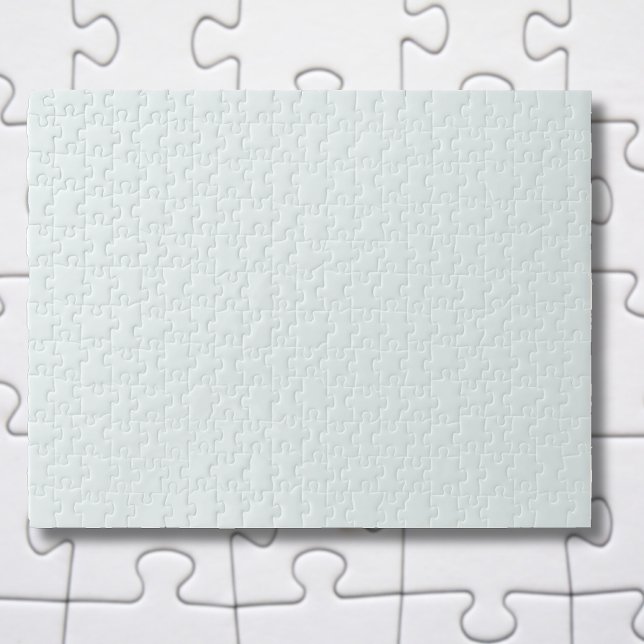 Puzzle Couleur solide blanche givrée | Classique | Élégan (Créateur téléchargé)