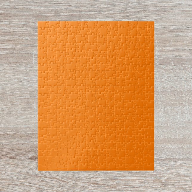 Puzzle Couleur solide orange de sécurité (Créateur téléchargé)