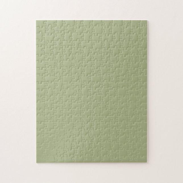 Puzzle Couleur solide verte de couleur de sable (Vertical)