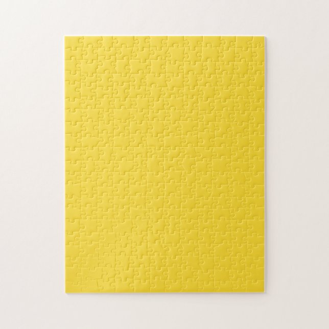 Puzzle Couleur uni jaune soleil | Classic Elegant (Vertical)