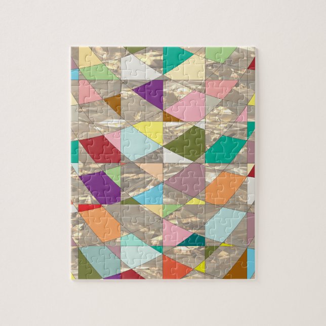 Puzzle Couleurs Abstraites or (Vertical)